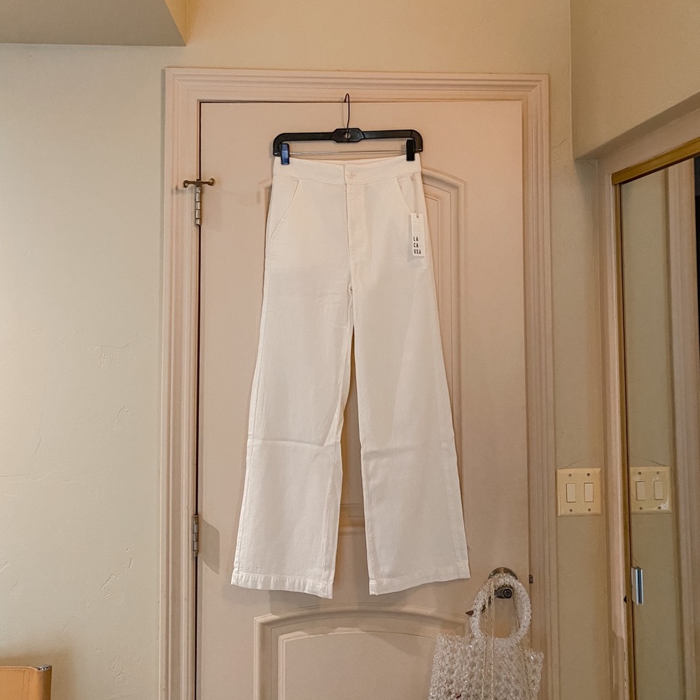 NWT Lacausa Jojo Trousers in Panna Cotta - Picture 4 of 5